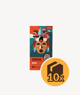 Mantaro Espresso Rosso kapszulás kávé - 10 x 10 kapszula - 10 doboz/karton - 1 karton