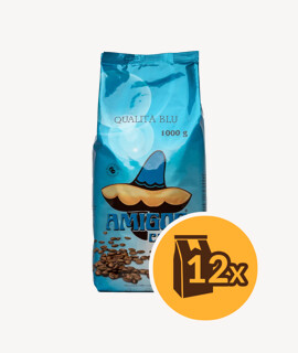Amigos Caffé Qualitá Blu szemes kávé - 12 x 1 kg - 12 csomag/karton - 1 karton