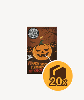 Mantaro fűszeres sütőtök ízű forró csokoládé italpor - 20 x 25 g - 20 tasak/karton - 1 karton