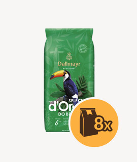 Dallmayr Crema d’Oro Brasil szemes kávé - 8 x 1 kg - 8 csomag/karton - 1 karton