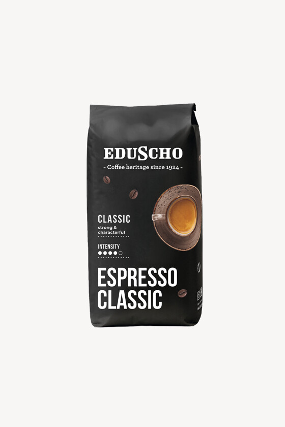 Eduscho kávé - Kávé 3-féle variánssal - Szemes - Eduscho Espresso Classic - 1 kg - 8 db - 1 karton