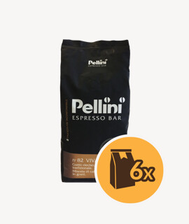 Pellini Espresso Bar Vivace szemes kávé - 6 x 1 kg - 6 csomag/karton - 1 karton