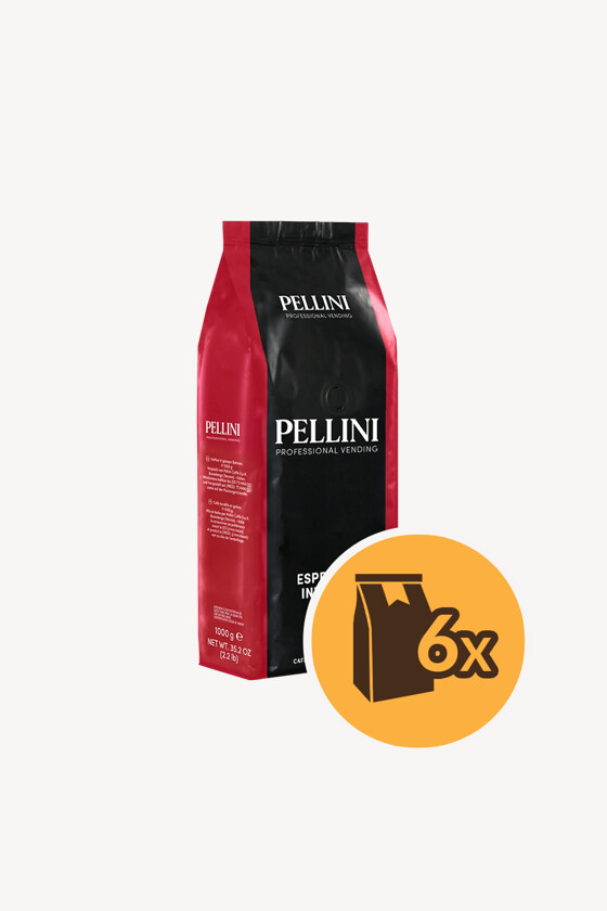 Pellini szemes kávé - Kávé 3-féle variánssal - Szemes - Pellini Break Rosso Espresso Intenso - 1 kg - 6 db - 1 karton