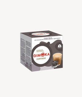 Gimoka kávé - Kávé 3-féle variánssal - Kapszulás - Dolce Gusto kompatibilis - Gimoka Cortado - 16 kapszula - 3 db - 1 karton