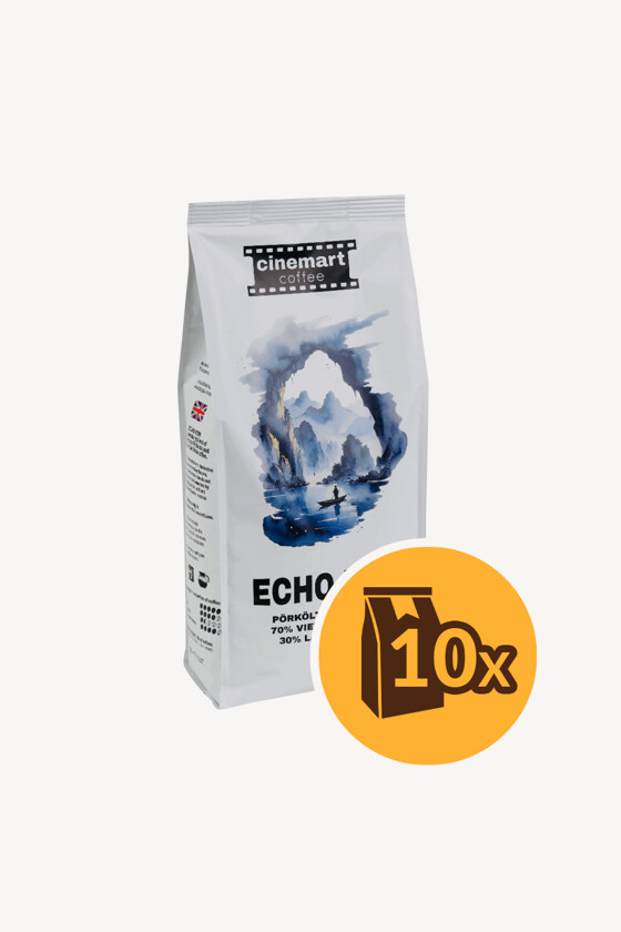 Cinemart Coffee kávé - Kávé 3-féle variánssal - Szemes - Cinemart Coffee Echo Noir - 1 kg - 10 db - 1 karton