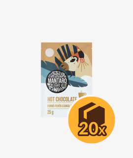 Mantaro fehér forró csokoládé italpor - 20 x 25 g - 20 tasak/karton - 1 karton