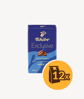 Tchibo Exclusive őrölt kávé - 12 x 250 g - 12 csomag/karton - 1 karton