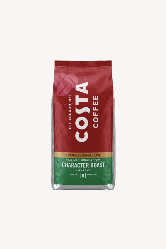 Costa Coffee kávé - Kávé 3-féle variánssal - Szemes - Costa Coffee Character Roast Brazilian - 1 kg - 6 db - 1 karton