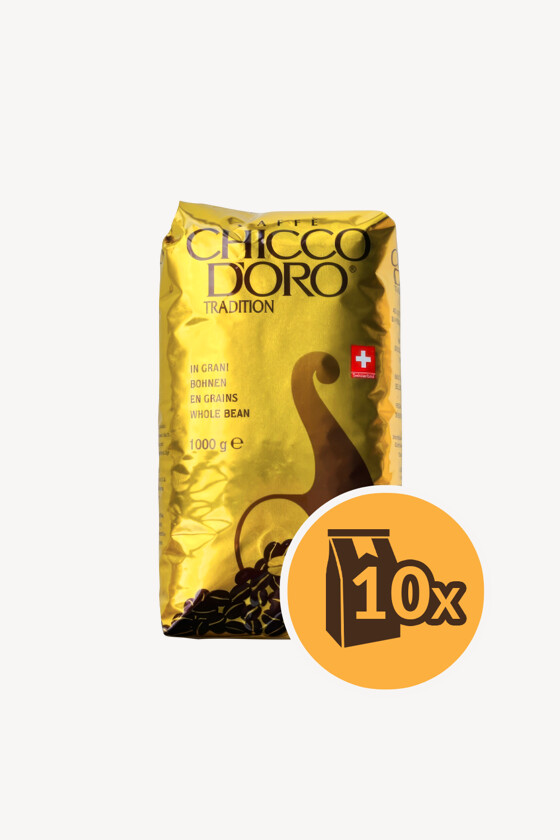 Chicco d'Oro kávé - Kávé 3-féle variánssal - Szemes - Chicco d'Oro Tradition - 1 kg - 10 db - 1 karton