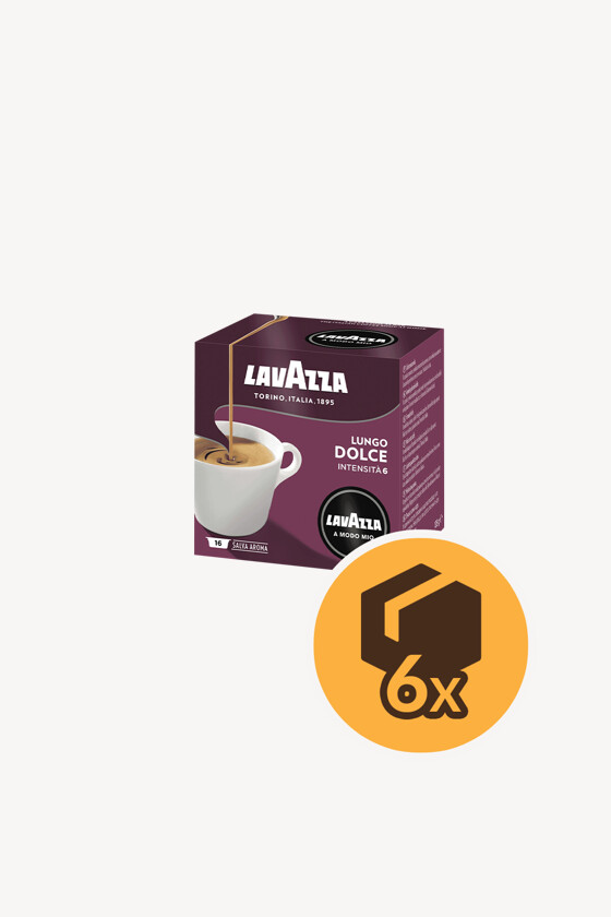 Lavazza kávé - Kávé 3-féle variánssal - Kapszulás - Dolce Gusto kompatibilis - Lavazza Espresso Lungo - 16 kapszula - 6 db - 1 karton