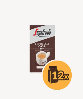 Segafredo Espresso Casa őrölt kávé - 12 x 250 g - 12 csomag/karton - 1 karton