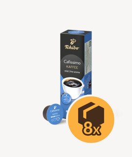 Tchibo Cafissimo Caffé Fine kapszulás kávé - 8 x 10 kapszula - 8 doboz/karton - 1 karton